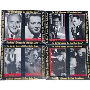 World’s Greatest Old-Time Radio Shows VTG Cassette Sets Classic Audio Collection